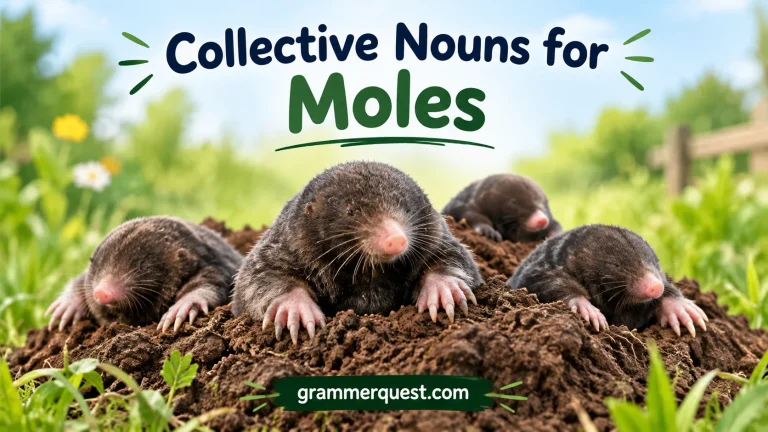 Collective Nouns for Moles